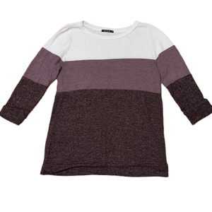 Pink clover woman’s 3/4 length sweater - Size medium